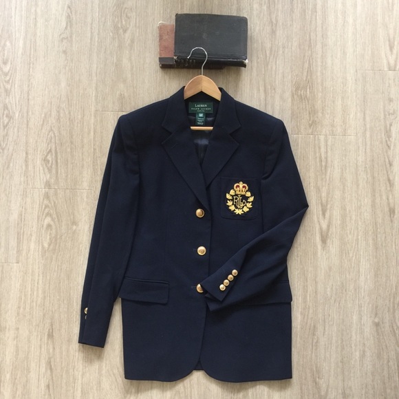 navy blue ralph lauren blazer
